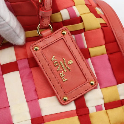 Prada Open Convertible Tote Woven Tessuto, Multicolour, Nylon, Tote Bag