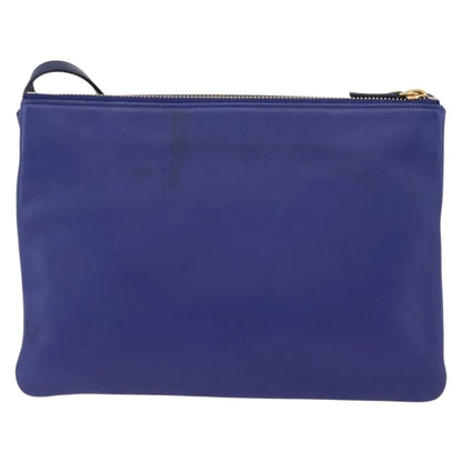 Celine Trio Leather, Blue, Leather, Shoulder Bag