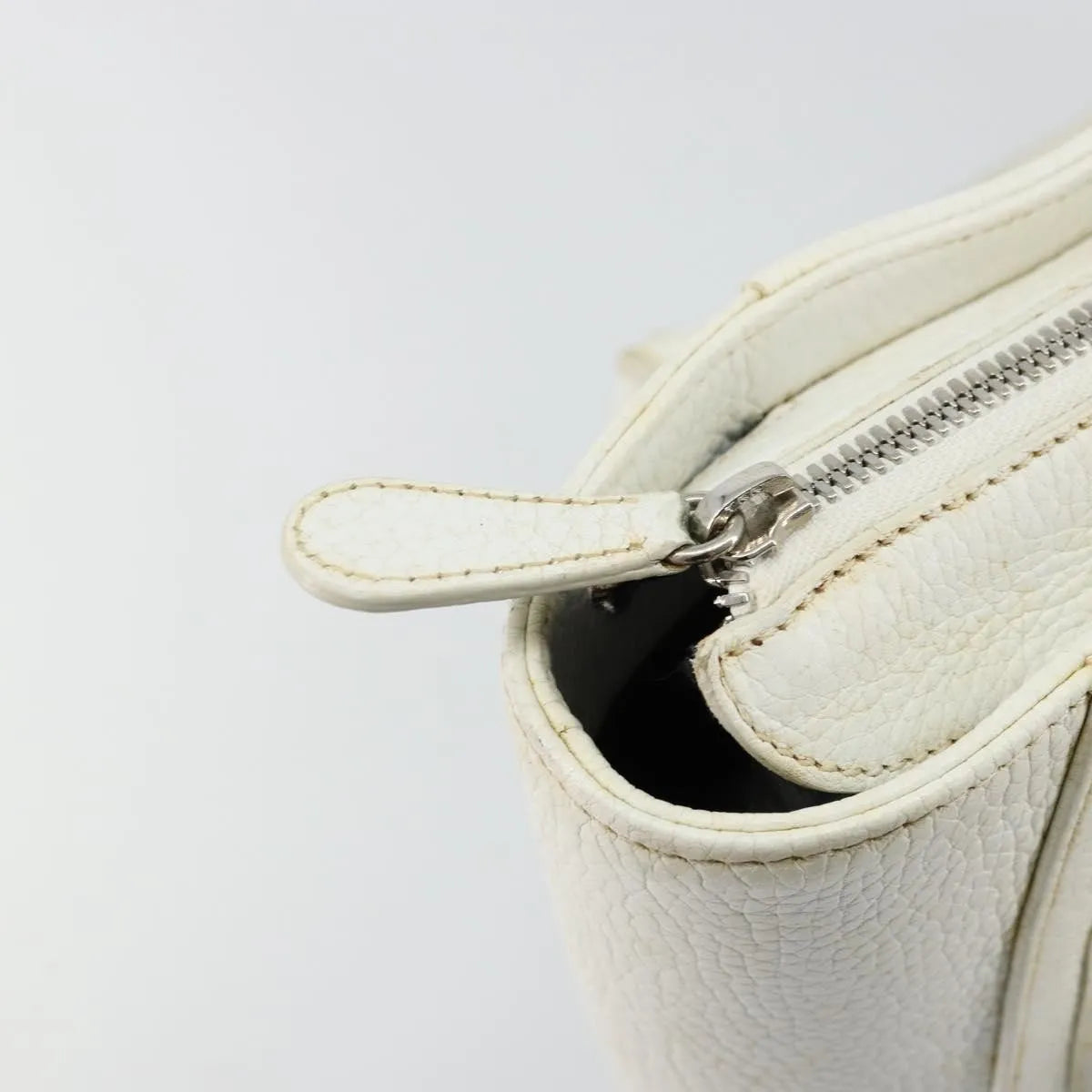 Loewe Senda Leather, White, Leather, Handbag