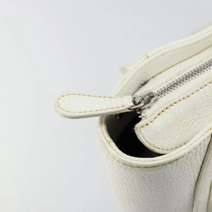 Loewe Senda Leather, White, Leather, Handbag