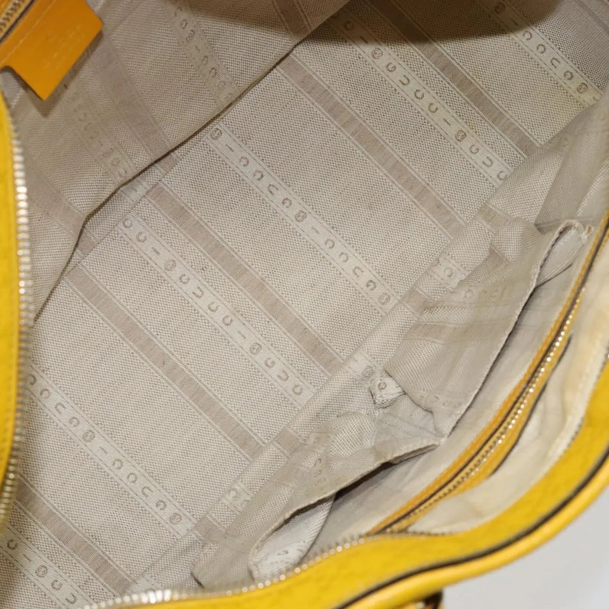Gucci Bright Top Handle Diamante Leather, Yellow, Leather, Handbag