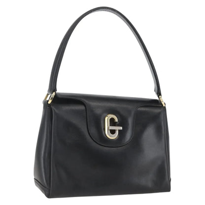 Gucci Vintage Leather, Black, Leather, Handbag
