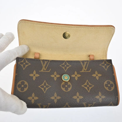 Louis Vuitton Twin Monogram Canvas, Brown, Canvas, Clutch