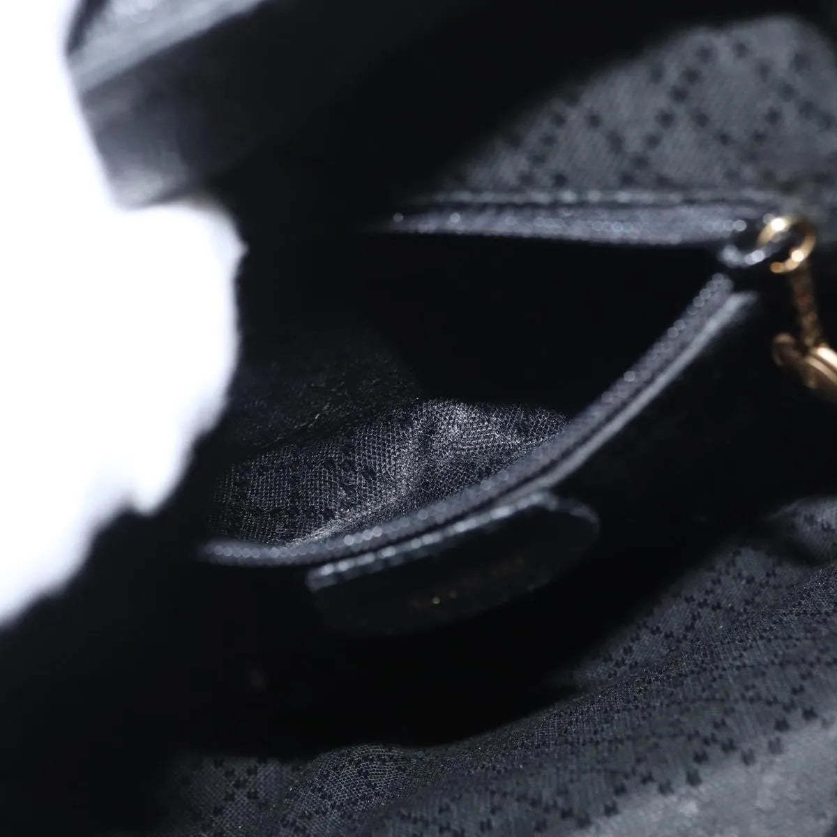 Gucci Vintage Bamboo Suede, Black, Suede, Backpack