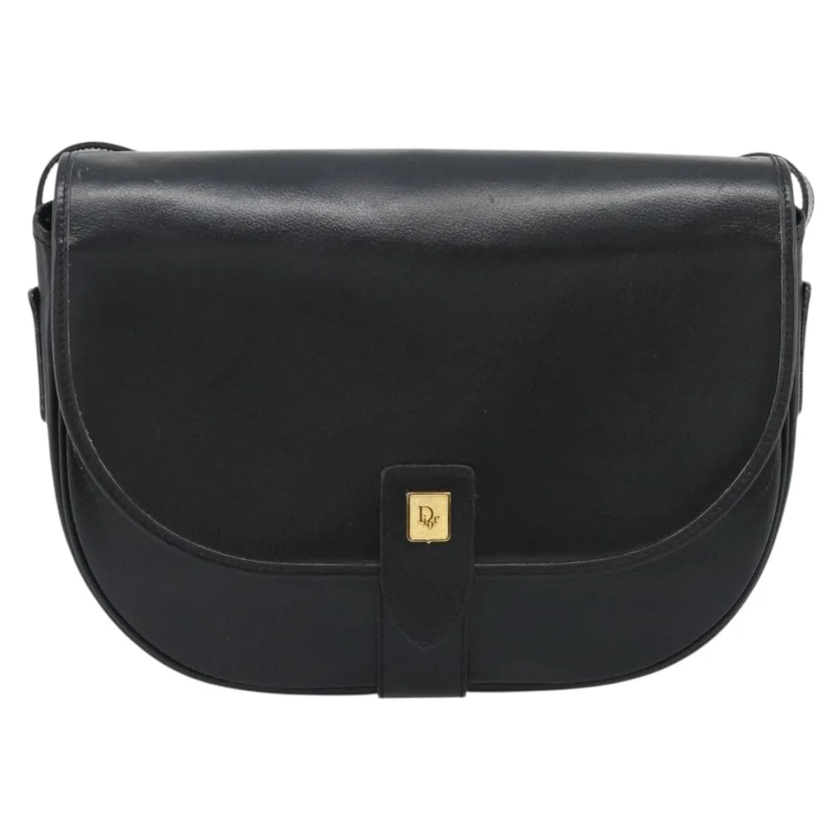 Christian Dior Vintage Leather, Black, Leather, Shoulder Bag