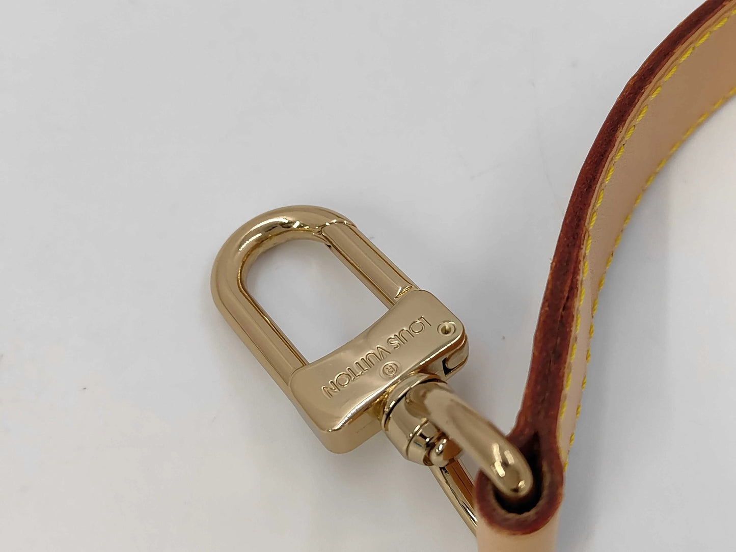 Louis Vuitton Adjustable shoulder strap leather, Beige, Leather, Straps