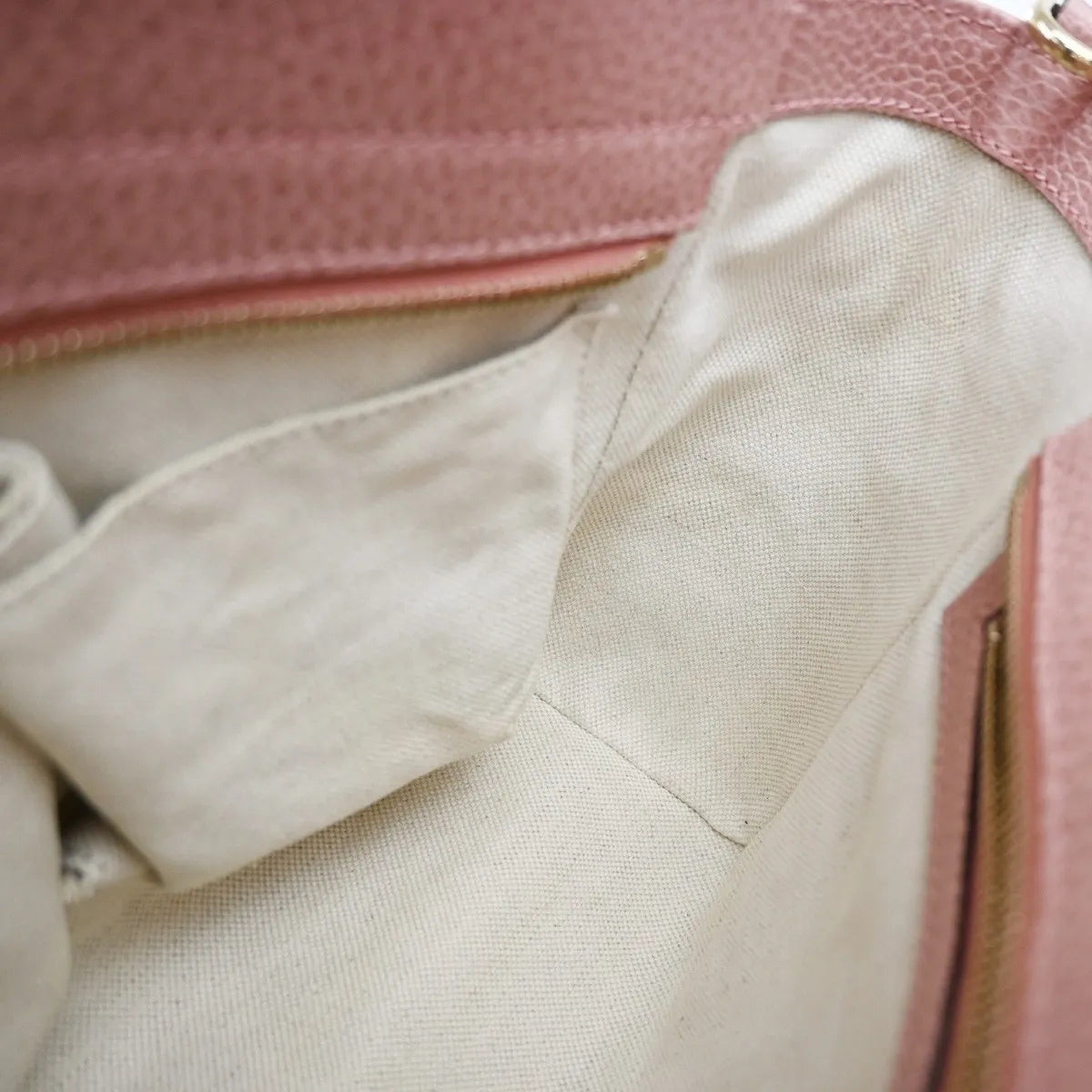 Gucci Swing Pebbled Leather, Pink, Leather, Handbag