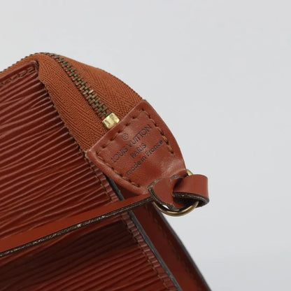 Louis Vuitton Pochette Accessoires Epi, Brown, Leather, Clutch