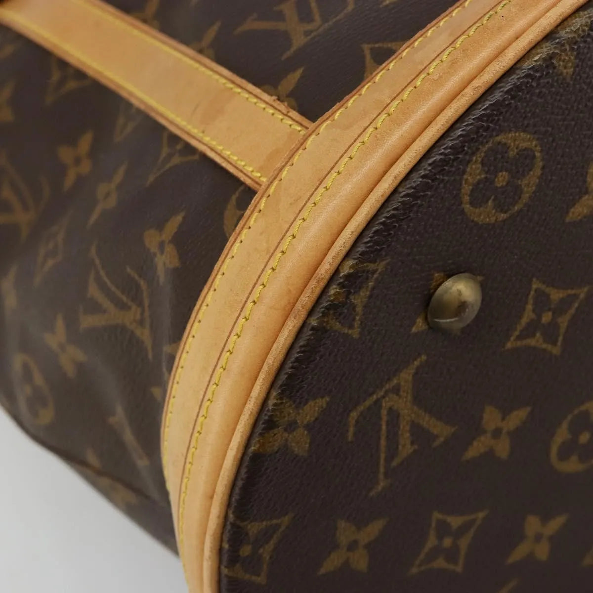Louis Vuitton Bucket Monogram Canvas, Brown, Canvas, Tote Bag