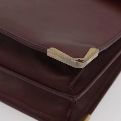 cartier Vintage must de Cartier Leather, Burgundy, Leather, Briefcase