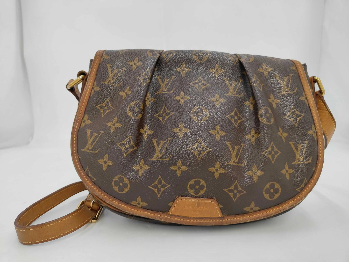 Louis Vuitton Menilmontant Monogram Canvas, Brown, Canvas, Handbag