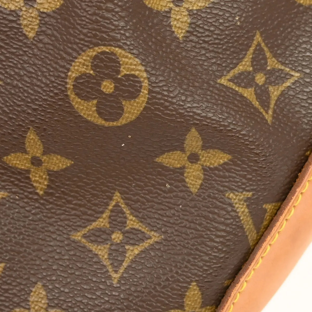 Louis Vuitton Cabas Mezzo Monogram Canvas, Brown, Canvas, Shoulder Bag