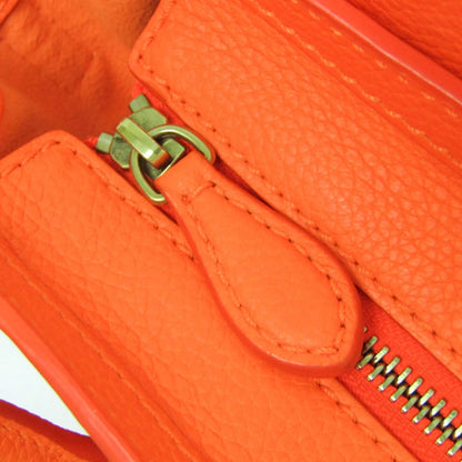Celine Multicolor Luggage Leather, Orange, Leather, Handbag