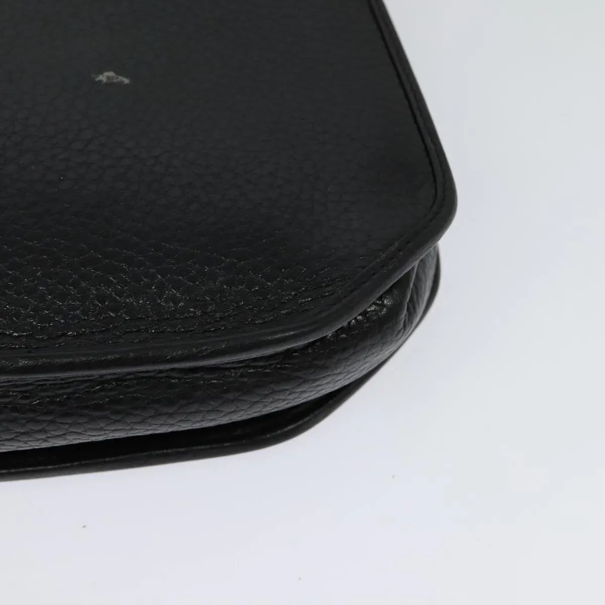 Christian Dior Vintage CD Flap Leather, Black, Leather, Shoulder Bag