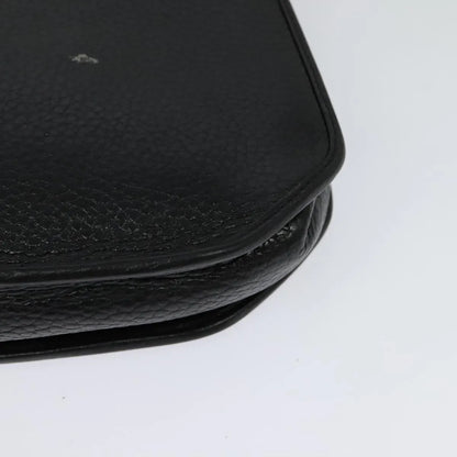 Christian Dior Vintage CD Flap Leather, Black, Leather, Shoulder Bag