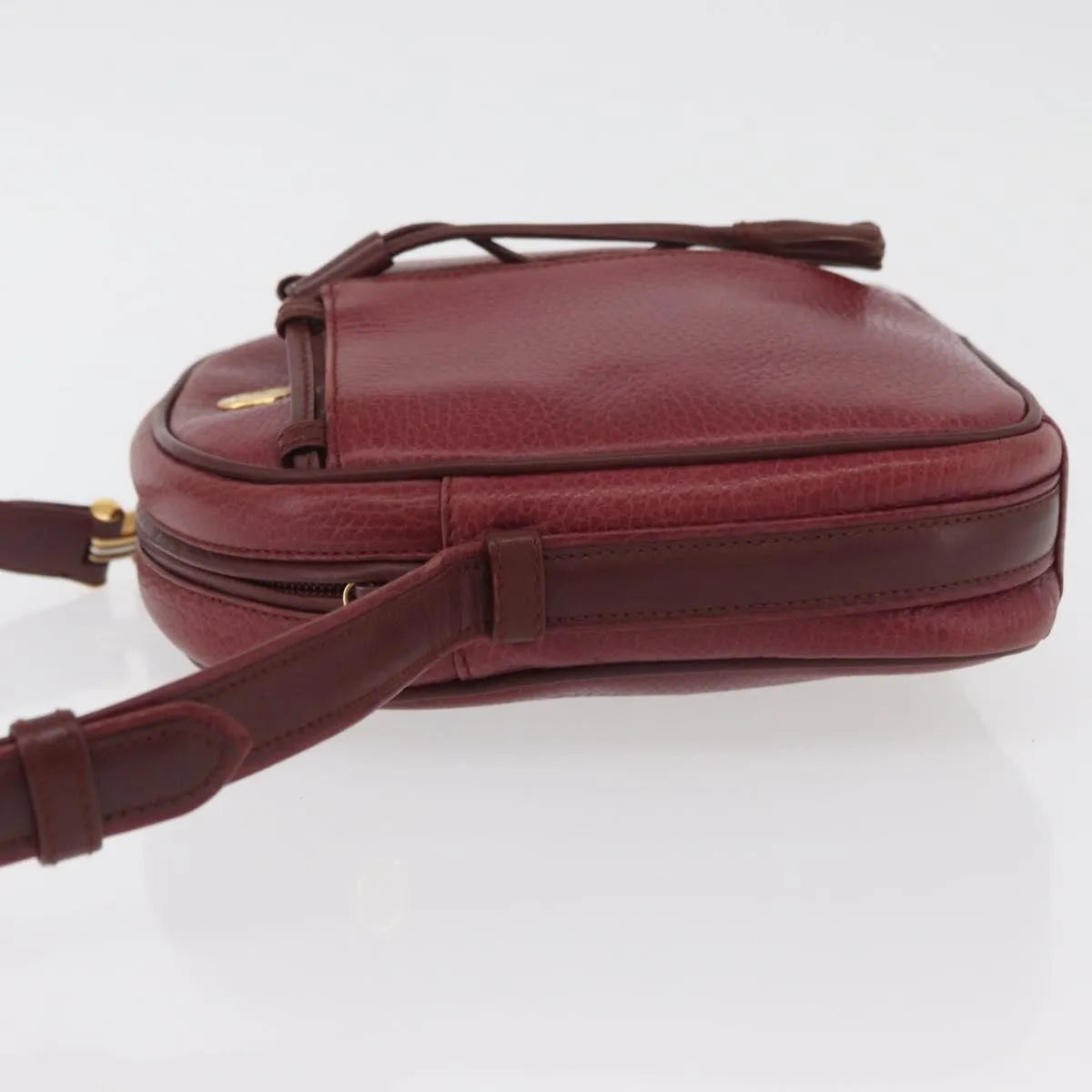 cartier Tasseled Must de Cartier Leather, Burgundy, Leather, Shoulder Bag