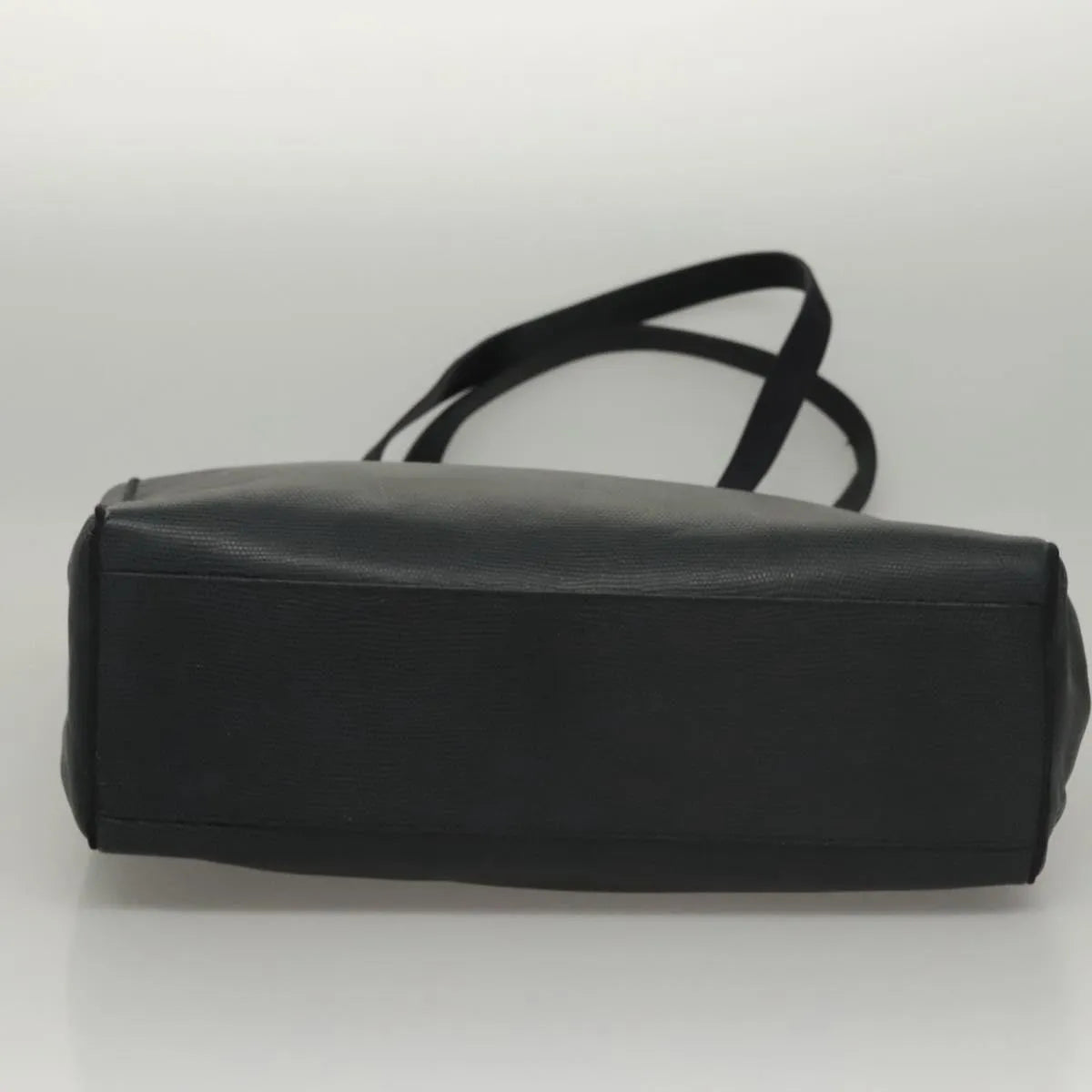 Salvatore Ferragamo Vintage Vara Bow Tote Lizard Embossed Leather, Navy, Leather, Tote Bag