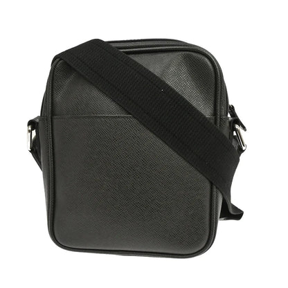 Louis Vuitton Dimitri Messenger Taiga Leather, Black, Leather, Shoulder Bag