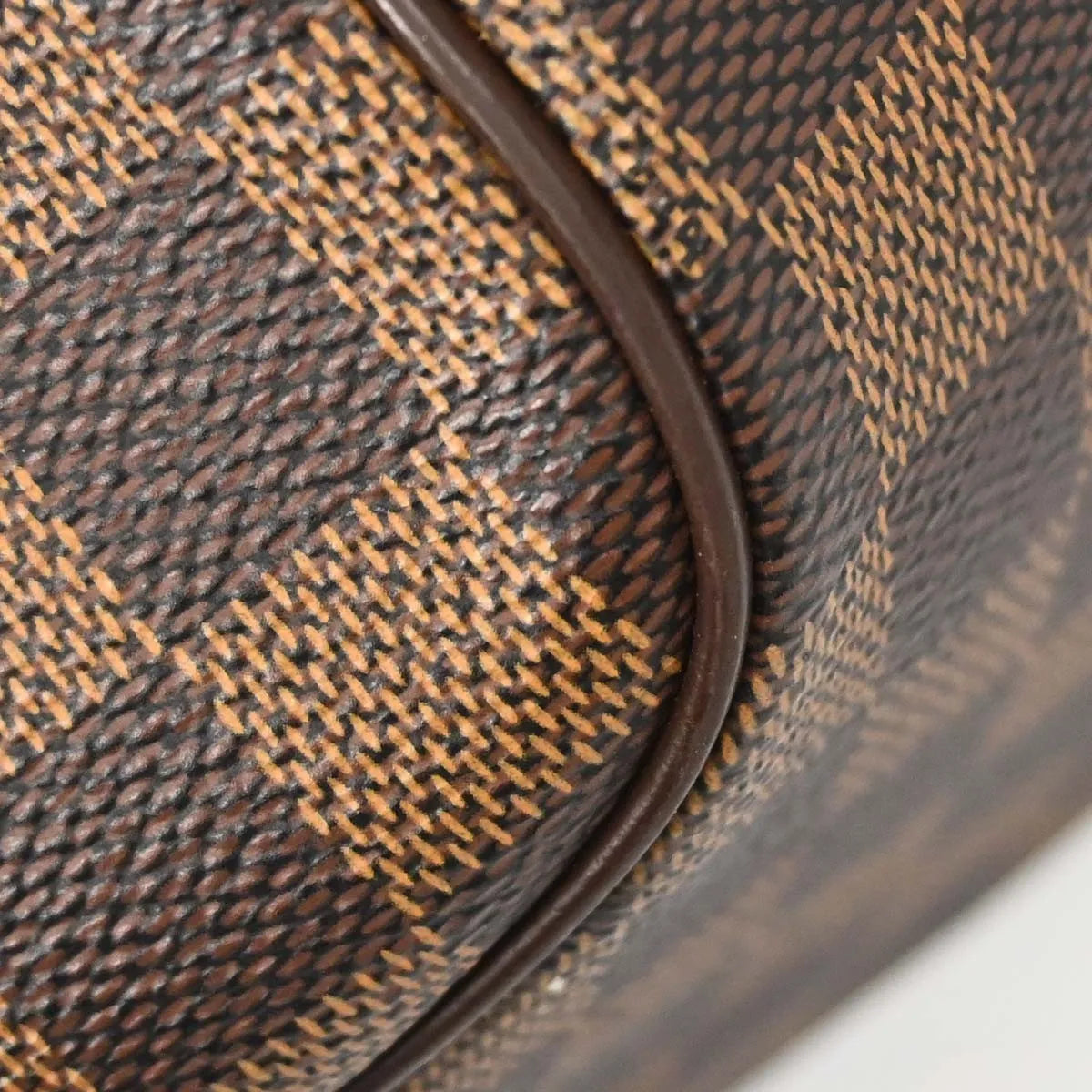 Louis Vuitton Belem Damier Ebene, Brown, Canvas, Shoulder Bag