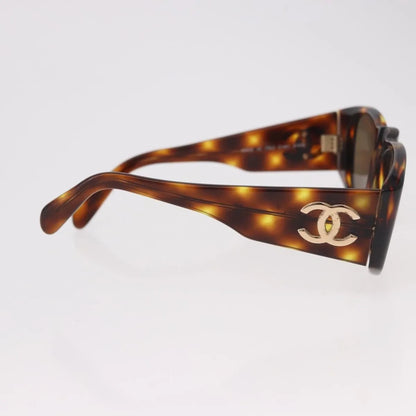 Chanel Logo CC Plastic, Brown, Plastic, Sunglasses