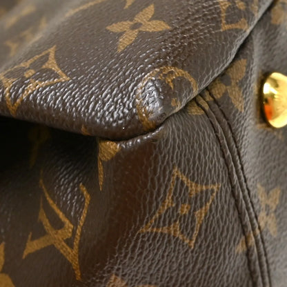 Louis Vuitton Pallas Tote Monogram Canvas with Leather, Brown, Canvas, Handbag