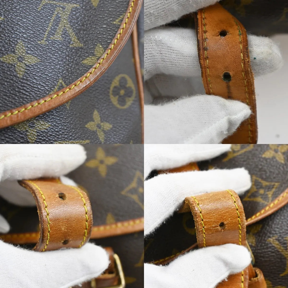 Louis Vuitton Saumur Monogram Canvas, Brown, Leather, Shoulder Bag