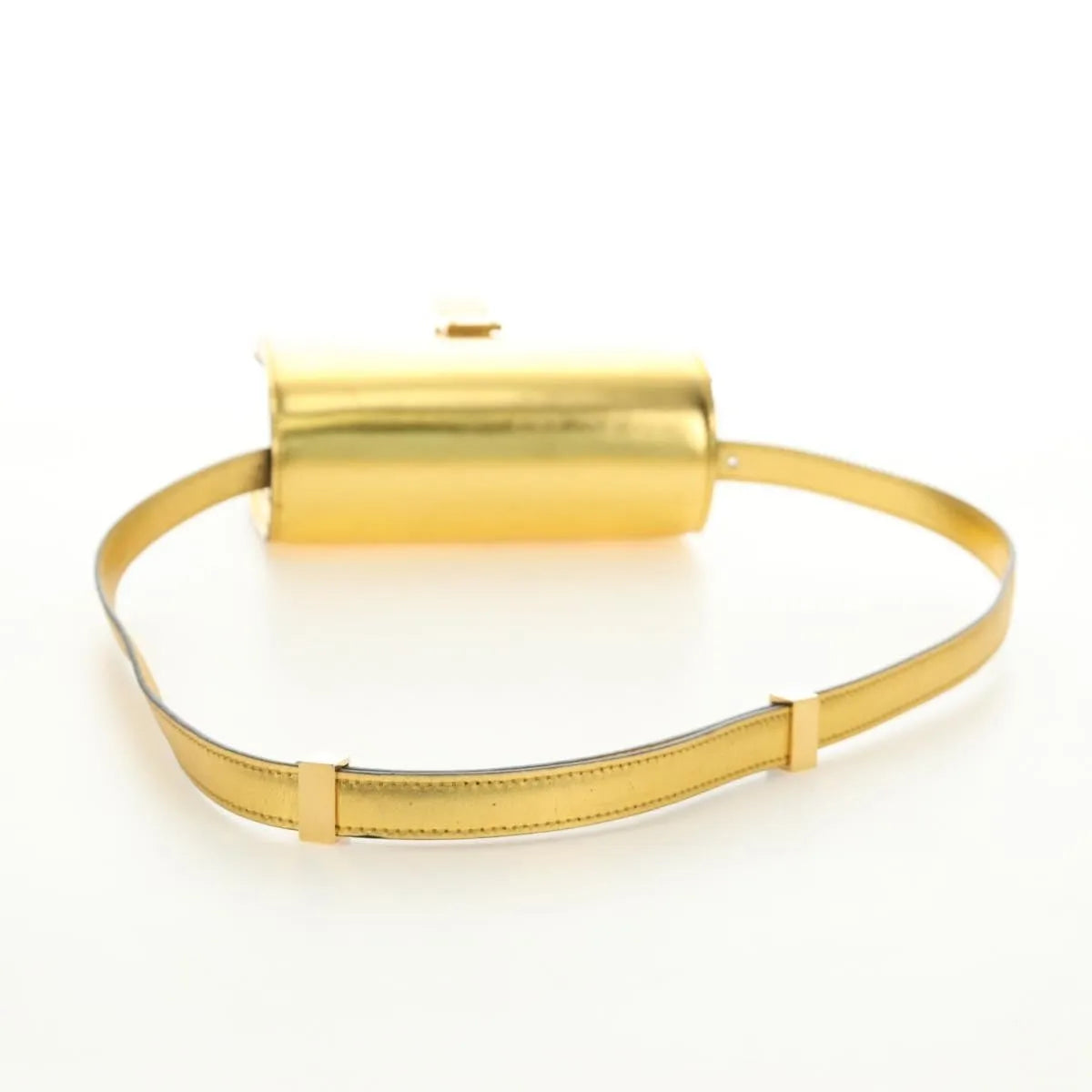 Celine Flap Shoulder Leather, Gold, Leather, Shoulder Bag