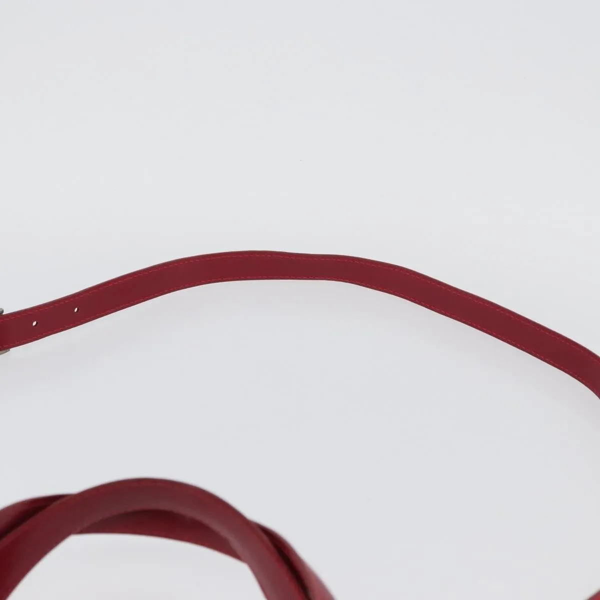 Bvlgari Top Handle Leather, Red, Leather, Handbag