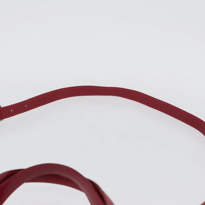 Bvlgari Top Handle Leather, Red, Leather, Handbag