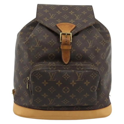 Louis Vuitton Vintage Montsouris Monogram Canvas, Brown, Canvas, Backpack