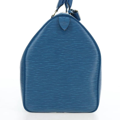 Louis Vuitton Keepall Epi Leather, Blue, Leather, Travel Bag