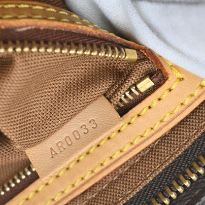 Louis Vuitton Trotteur Monogram Canvas, Brown, Canvas, Shoulder Bag