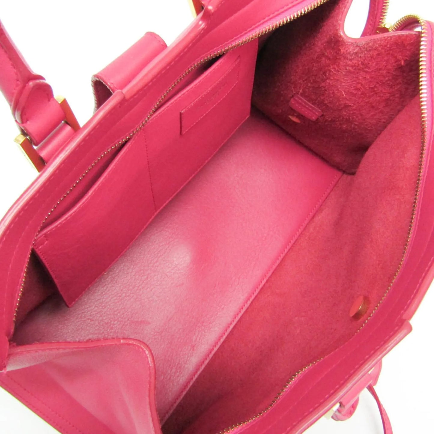 Saint Laurent Classic Y Cabas Leather, Pink, Leather, Handbag