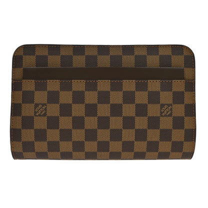 Louis Vuitton Pochette Saint Louis Damier, Brown, Canvas, Clutch