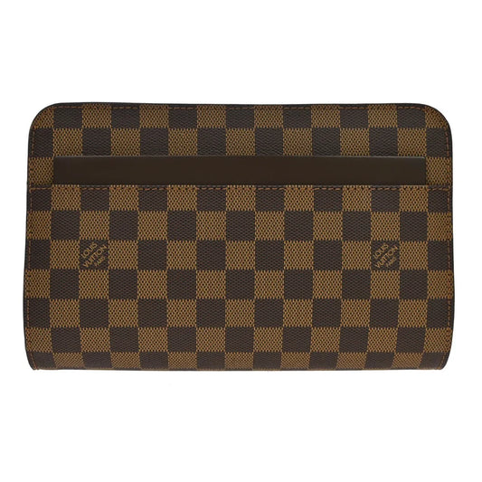 Louis Vuitton Pochette Saint Louis Damier, Brown, Canvas, Clutch