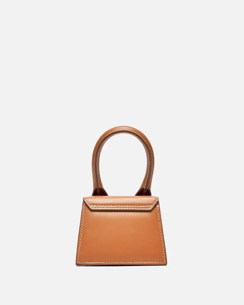Jacquemus Le Chiquito Mini Leather, Brown, Leather, Handbag