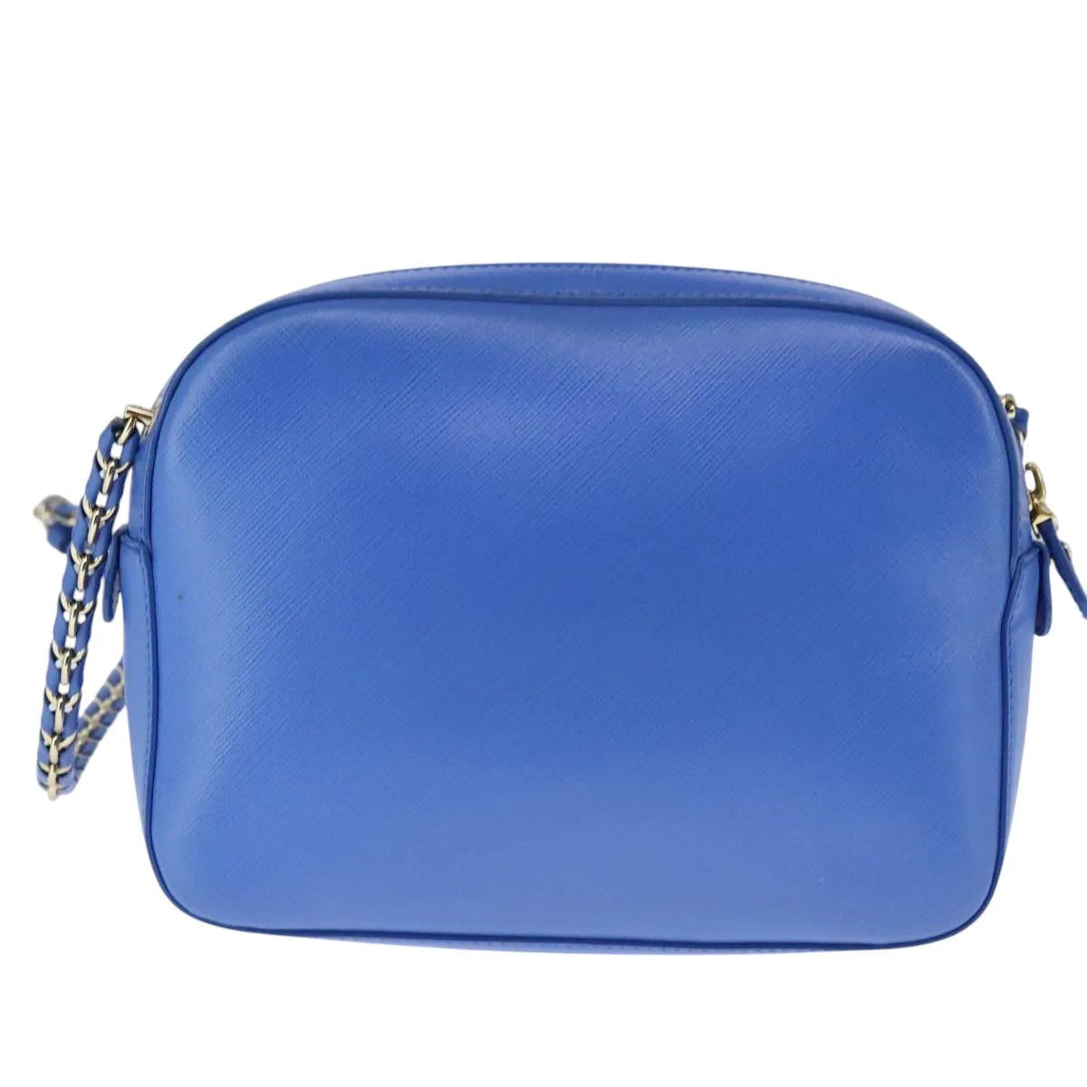 Salvatore Ferragamo Vala Leather, Blue, Leather, Shoulder Bag