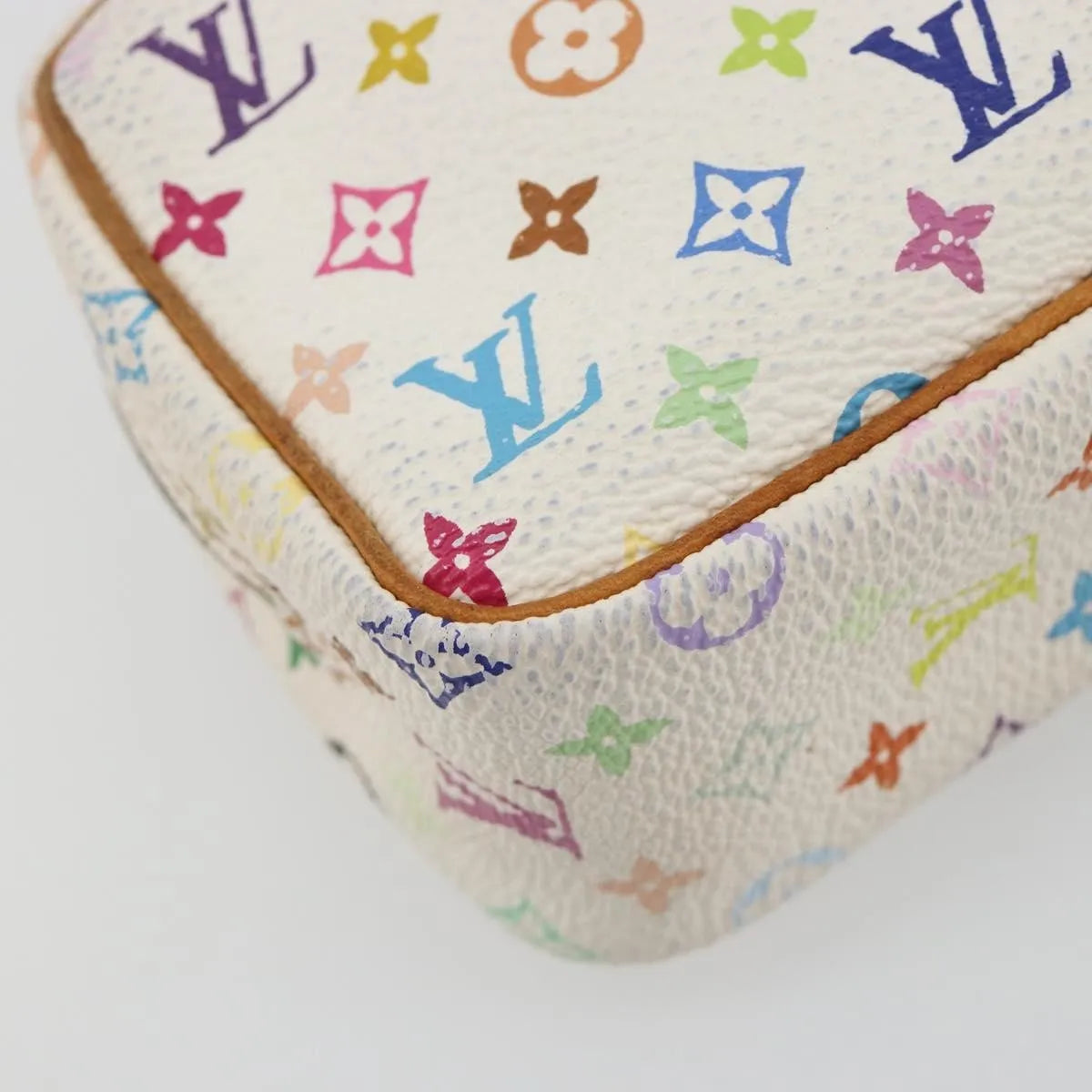 Louis Vuitton Wapity Trousse Monogram Multicolor, White, Canvas, Clutch