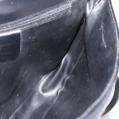 Salvatore Ferragamo Flap Shoulder Patent leather, Black, Patent Leather, Shoulder Bag