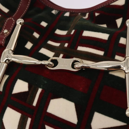 Gucci Vintage Jackie Shoulder Canvas and Leather, Green, Canvas, Shoulder Bag