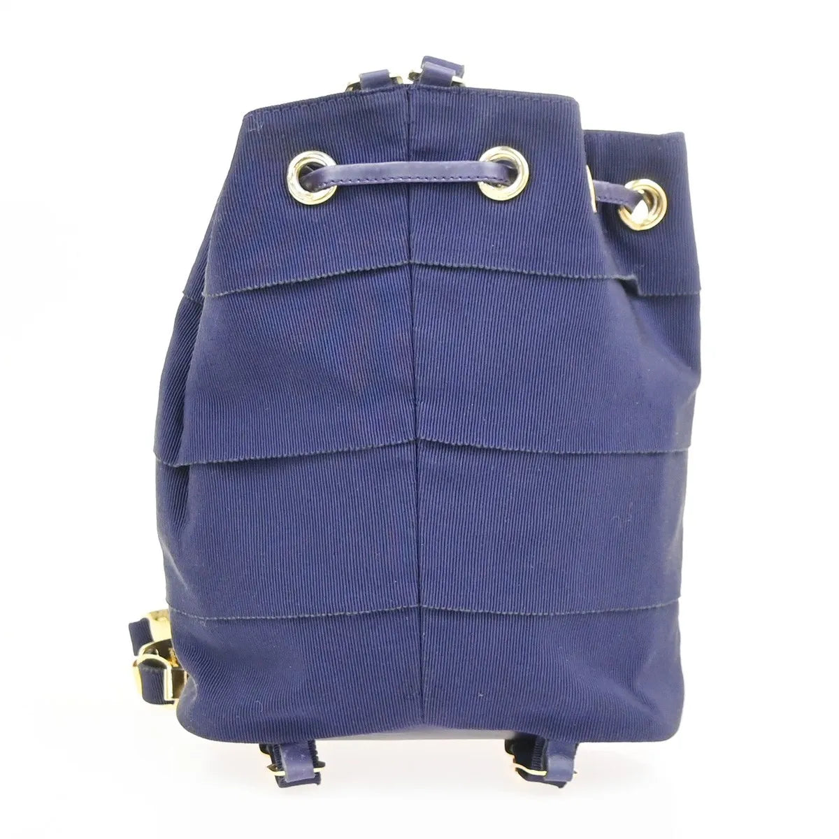 Salvatore Ferragamo Vara Chain Canvas, Purple, Canvas, Backpack