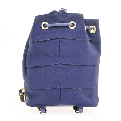 Salvatore Ferragamo Vara Chain Canvas, Purple, Canvas, Backpack