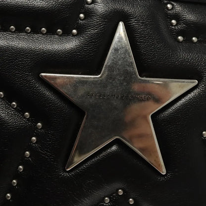Stella McCartney Stella Star Camera Quilted Faux Leather, Black, Synthetic, Shoulder Bag