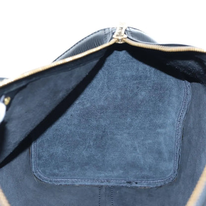 Louis Vuitton Keepall Epi, Black, Leather, Travel Bag