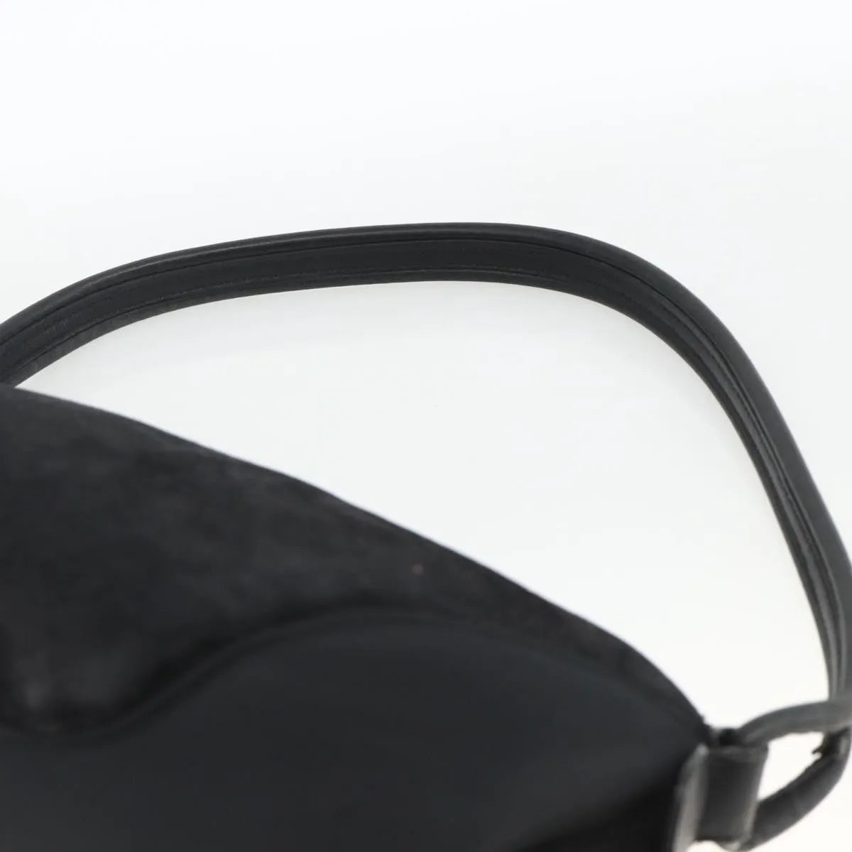 Salvatore Ferragamo Gancini Suede, Black, Suede, Shoulder Bag
