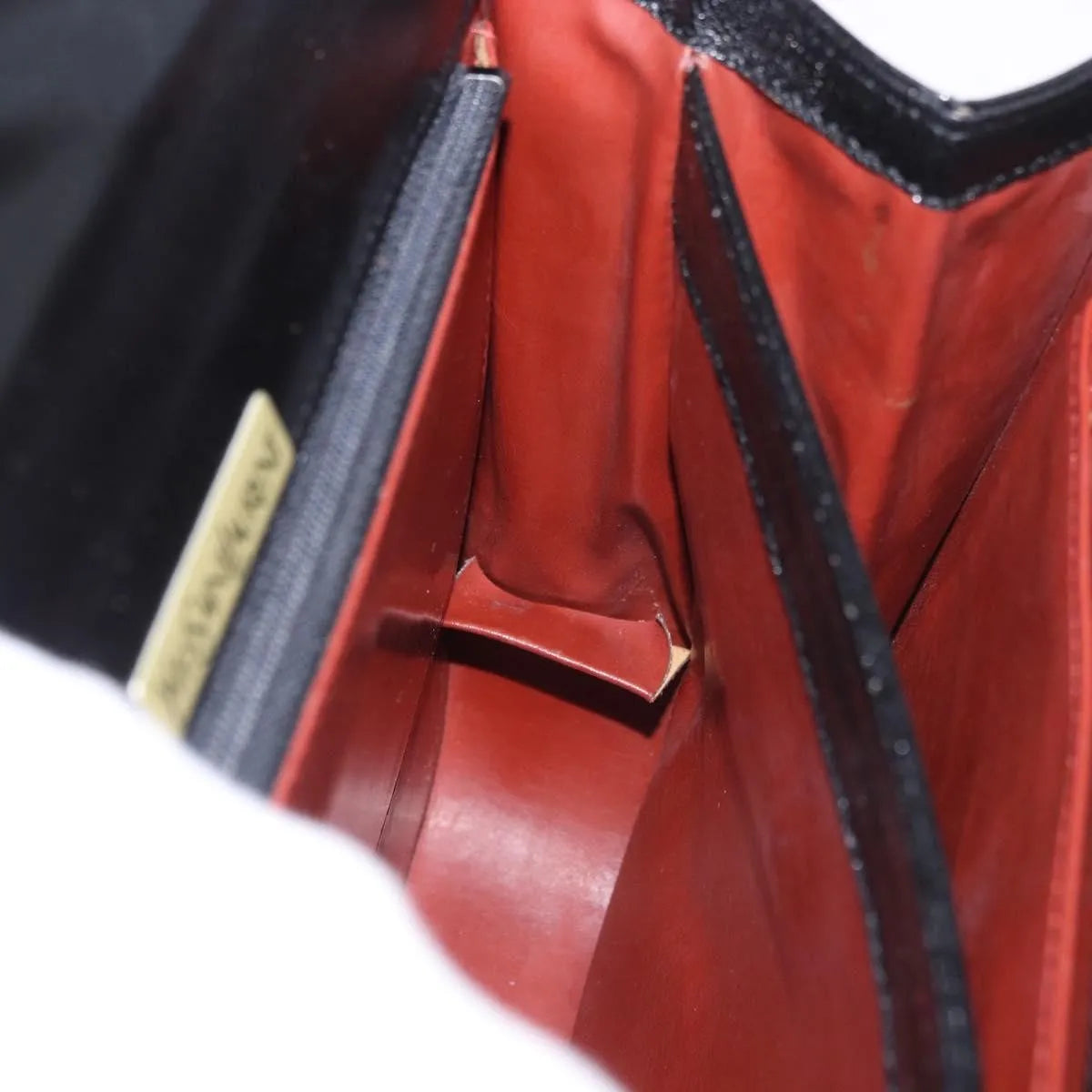Saint Laurent Vintage Leather, Black, Leather, Handbag