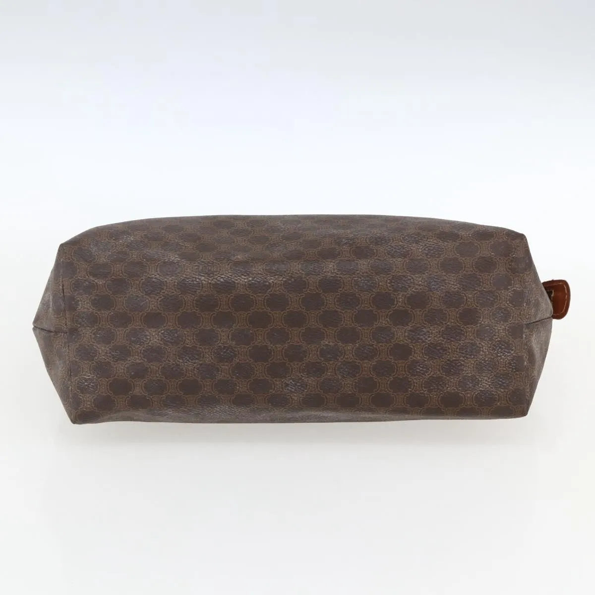 Celine Macadam Pochette Canvas, Brown, Canvas, Clutch