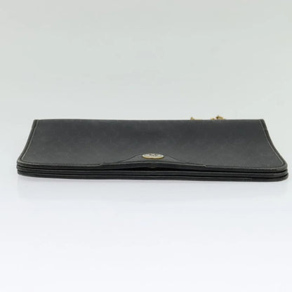 Christian Dior Vintage Honeycomb Canvas, Black, Canvas, Shoulder Bag