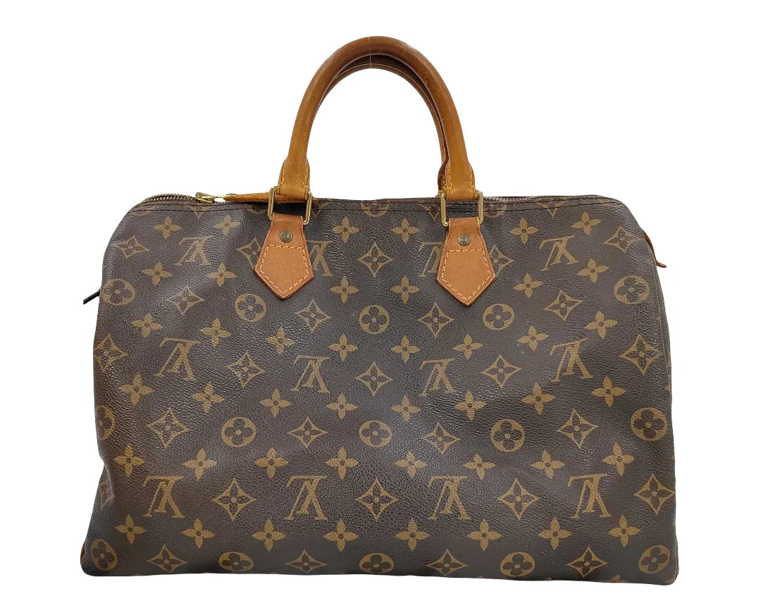 Louis Vuitton Speedy Monogram Canvas, Brown, Canvas, Handbag