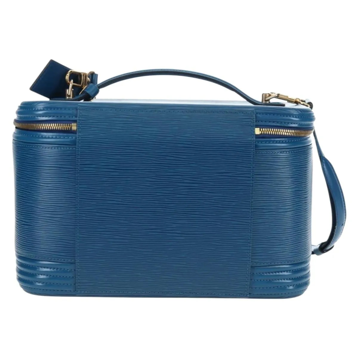 Louis Vuitton Nice Train Case Epi Leather, Blue, Leather, Handbag